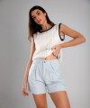 Short Dominique celeste