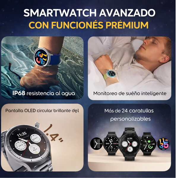 Smartwacht Motorola Xt2547-2 Gps Bluetooth Ip68 SMARTWATCH MOTO WATCH XT2547 NEGRO ACERO