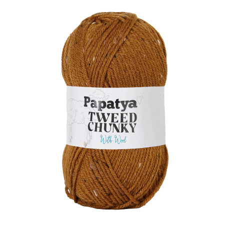 tweed chunky marron