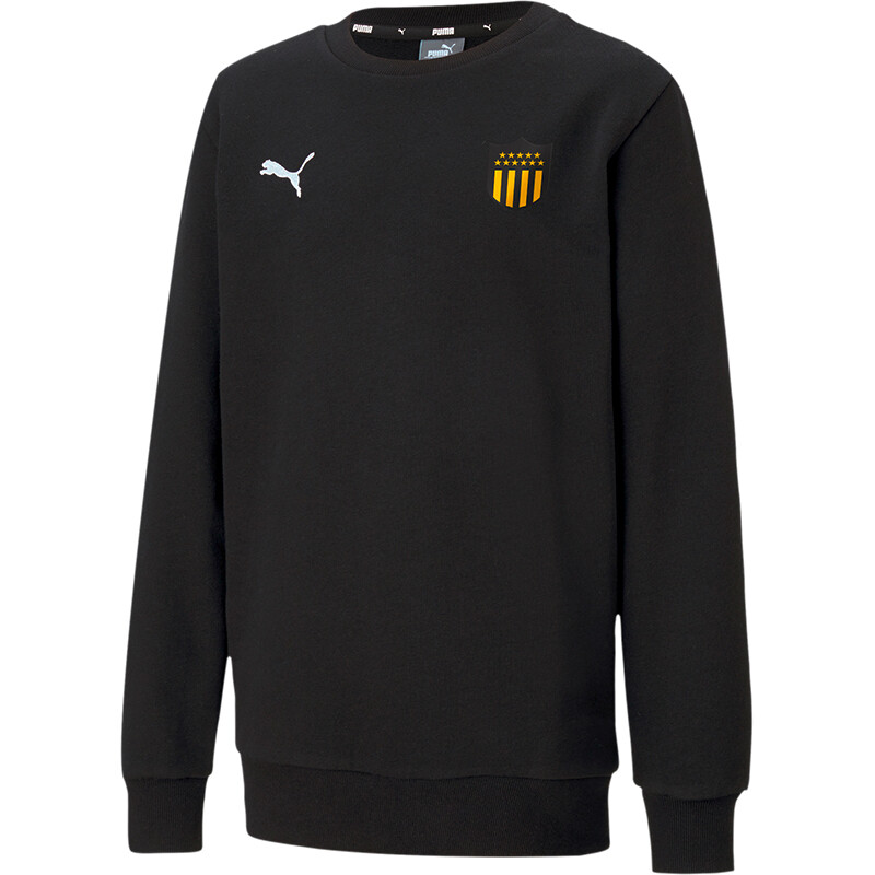 Abrigo Peñarol Teamgoal Cas. Media larga Neck Sweat Jr de Niños Negro