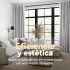 Cortina 100% Blackout 2Paños 140x220 Textura Lino Doble Faz Variante Color Gris