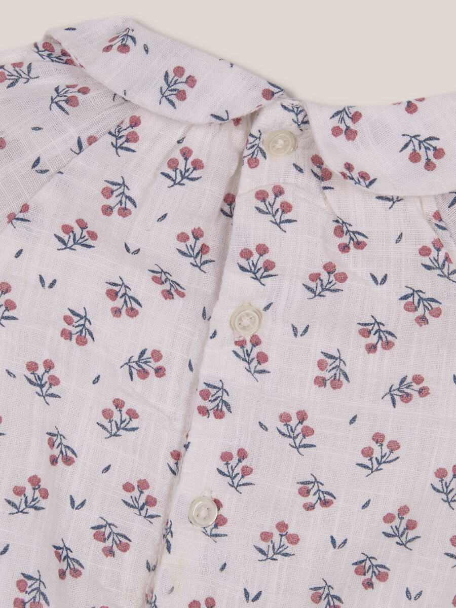 Ranita Estampada Blanco Roto
