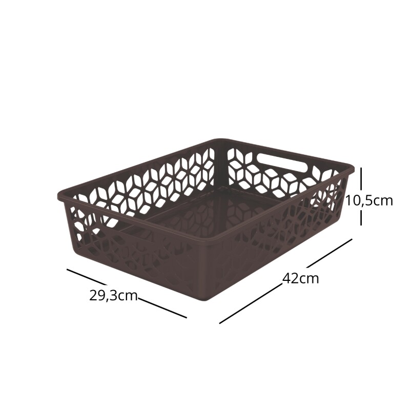 Cesto organizador raso 9L NEGRO