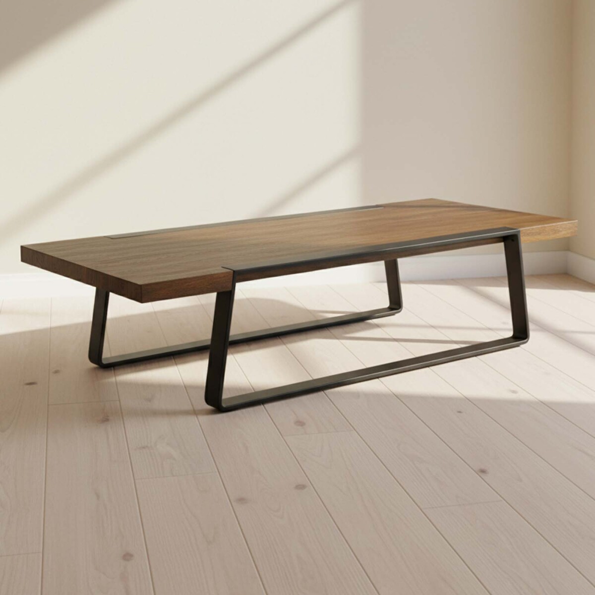 MESA RATONA - MADERA-Y-METAL MARRON YORK CASTAÑO 