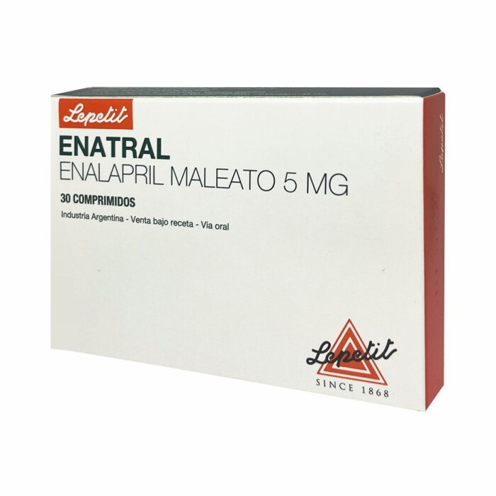 ENATRAL 5 MG CJ X 30 COMP. única