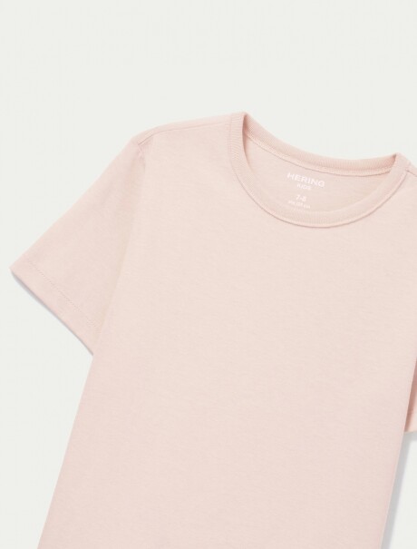 CAMISETA BÁSICA INFANTIL ROSA