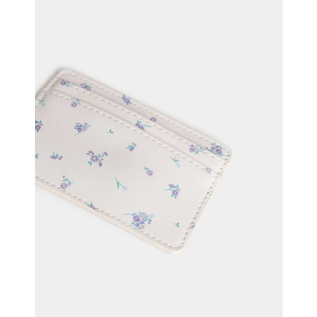 Tarjetero Doble Bolsillo Estampado Flores