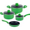 Bateria Cocina Cuori Verde 7 Piezas Bateria Cocina Cuori Verde 7 Piezas