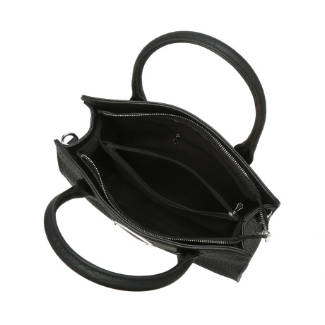 Cartera Milán Croco Negro