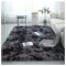 Alfombra Tapete Shaggy Peluda 150 X 200cm Pelo Alto Gris Oscuro