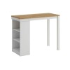 Desayunador Cocina Comedor 4 Bancos Madera Blanco Desayunador Cocina Comedor 4 Bancos Madera Blanco