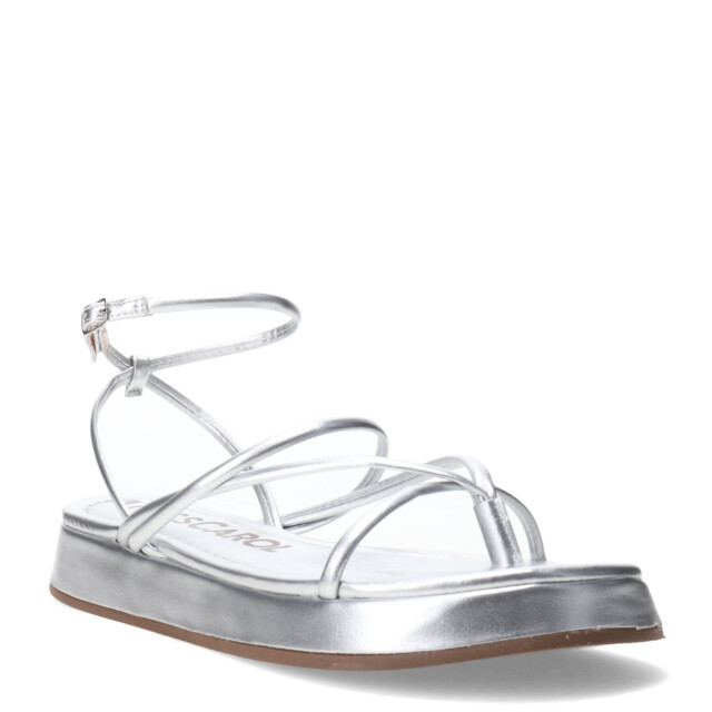 Sandalias de Mujer Miss Carol DAVV con tiras finas Plateado