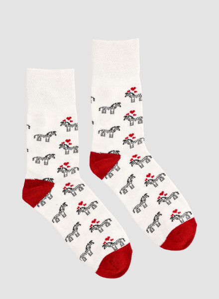 Medias de algodón con diseño con sujecion suave en puño Variante 34