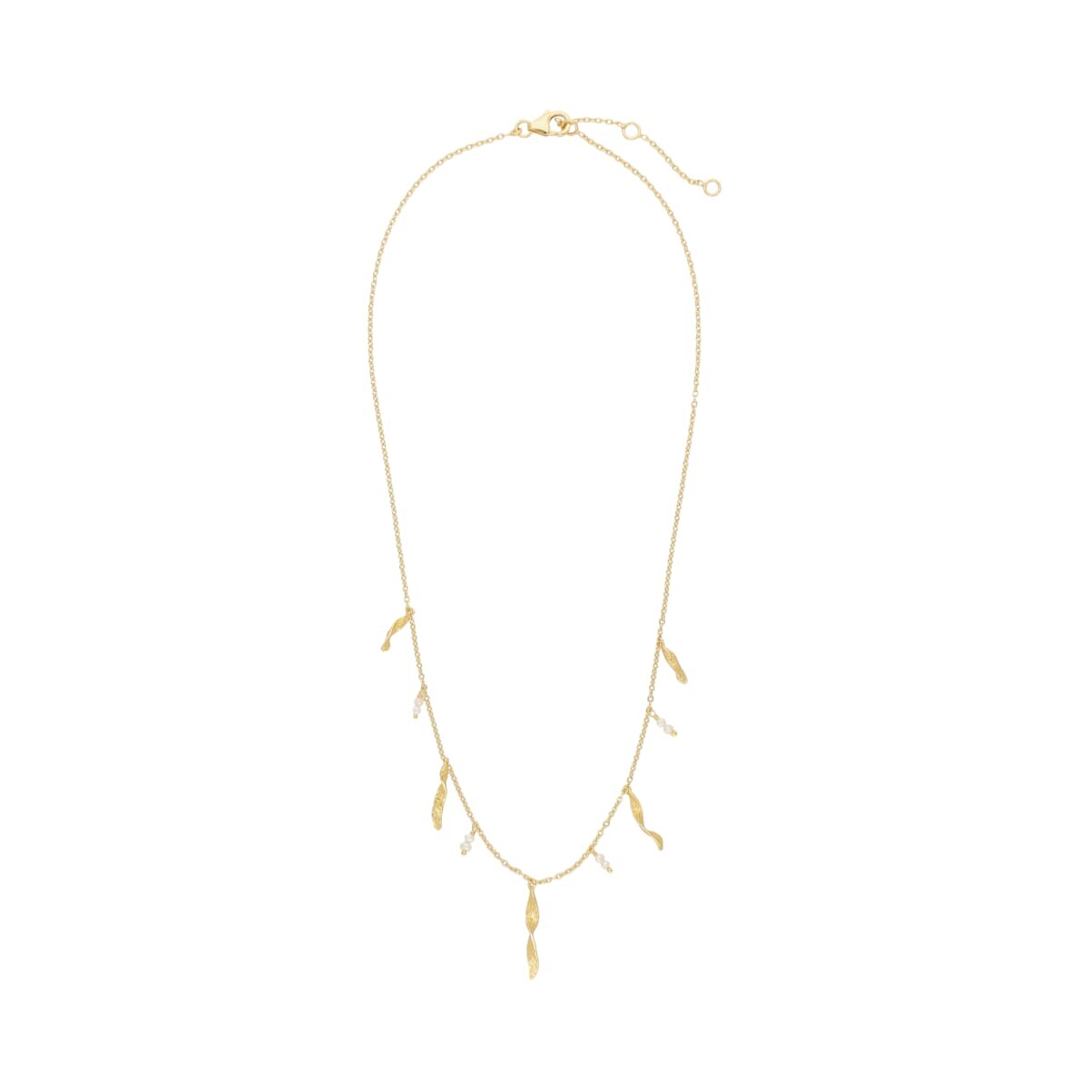 Collar Karvik Indriya Plata 925 bañada en una micra de oro 18k 