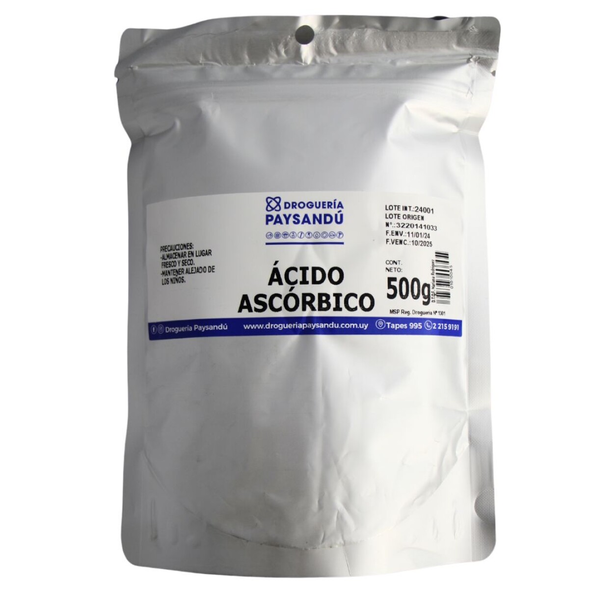 Ácido Ascórbico - 500 g 