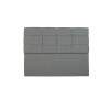 Respaldo Queen Madera y Tela - London 160 Gris