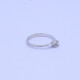 Anillo solitario oro 18k blanco con brillante engrace 4 puntas Anillo solitario oro 18k blanco con brillante engrace 4 puntas