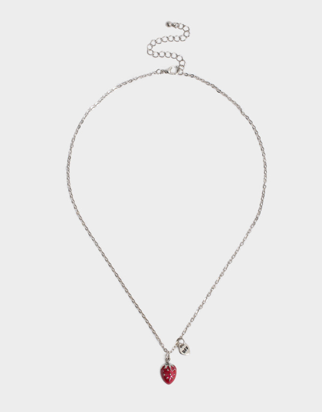 Collares Infantiles Con frutas Plateado