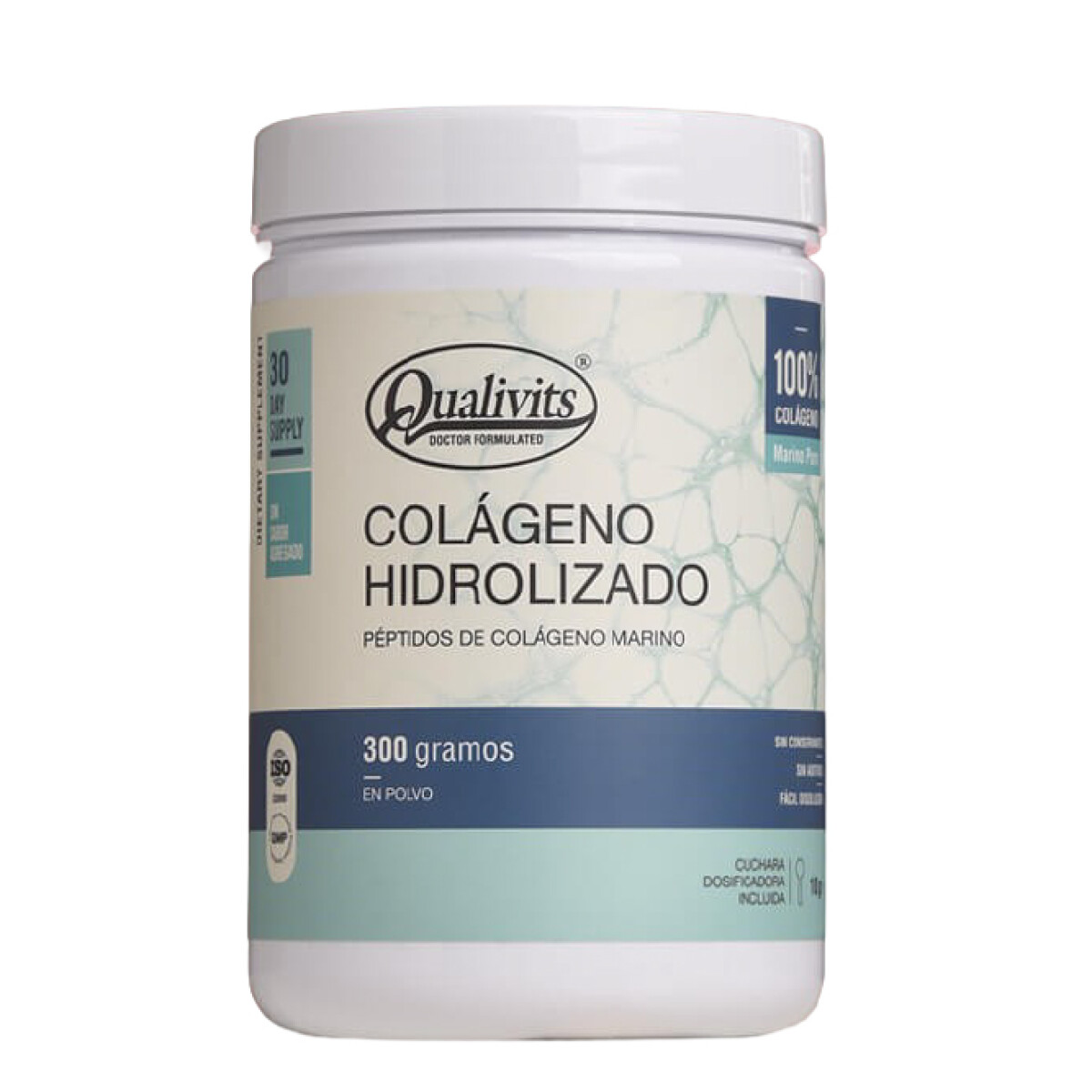 Colágeno hidrolizado en polvo 300grs Qualivits 