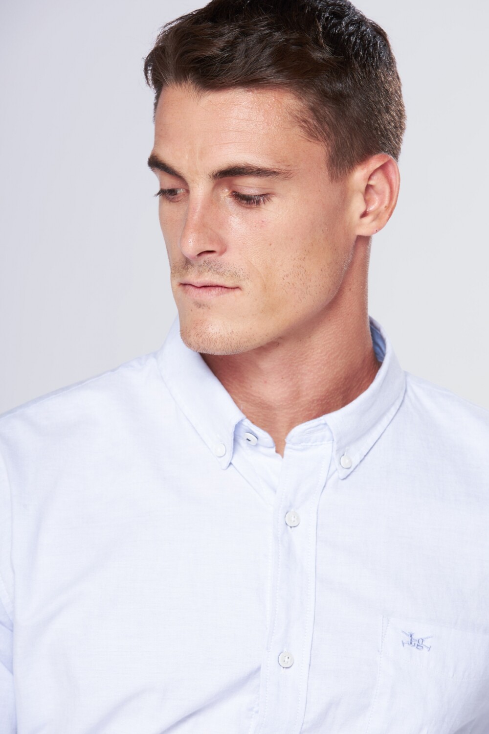 CAMISA OXFORD Celeste