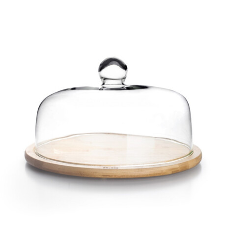 Campana con Cristal y Base de Madera 30 cm Ibili Campana con Cristal y Base de Madera 30 cm Ibili