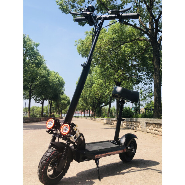 Monopatin Electrico Scooter Gogreen Zero Doble Supension R10 Variante Color Negro