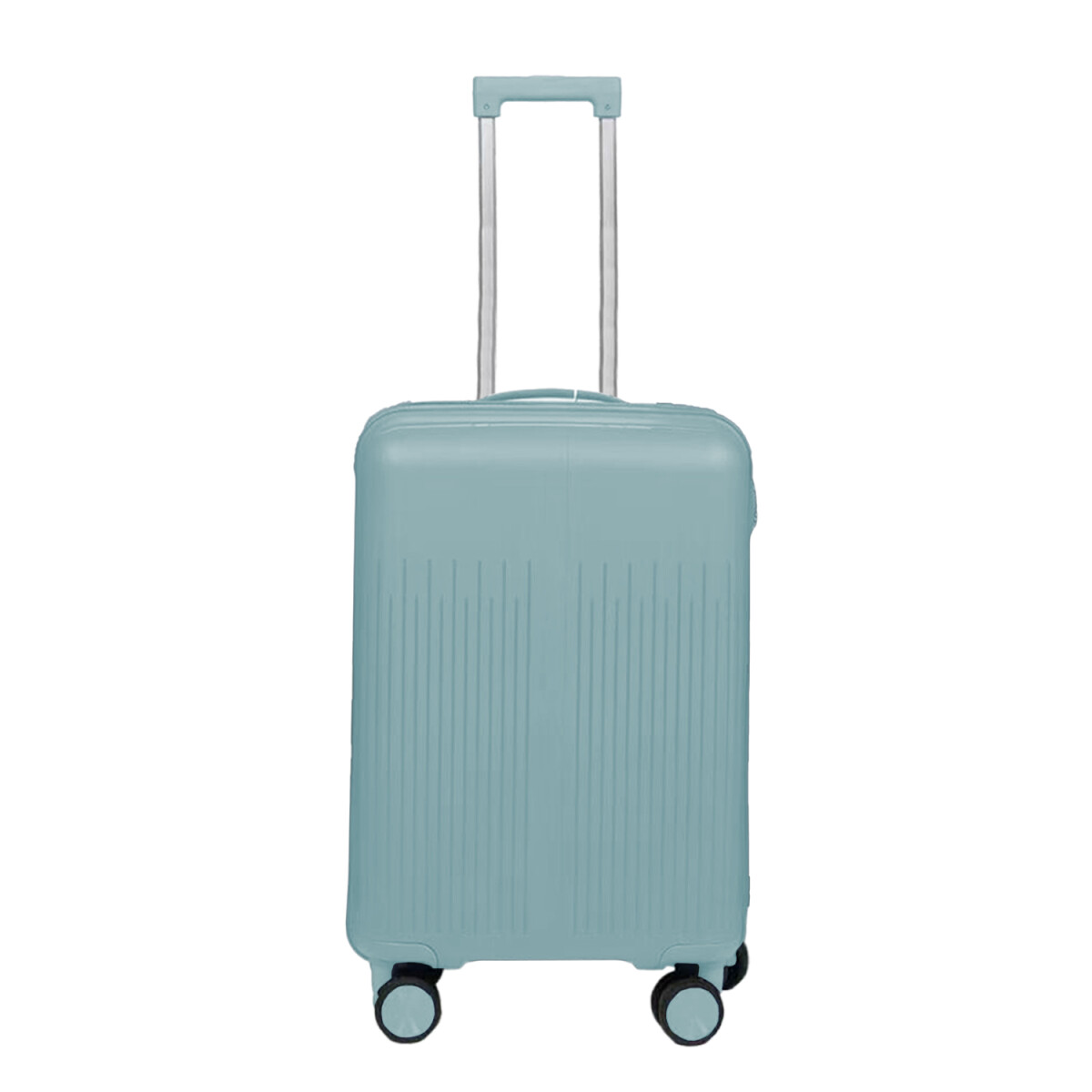 Valija Mediana Rígida Cierre Expandible Candado Ruedas 360° - Celeste 