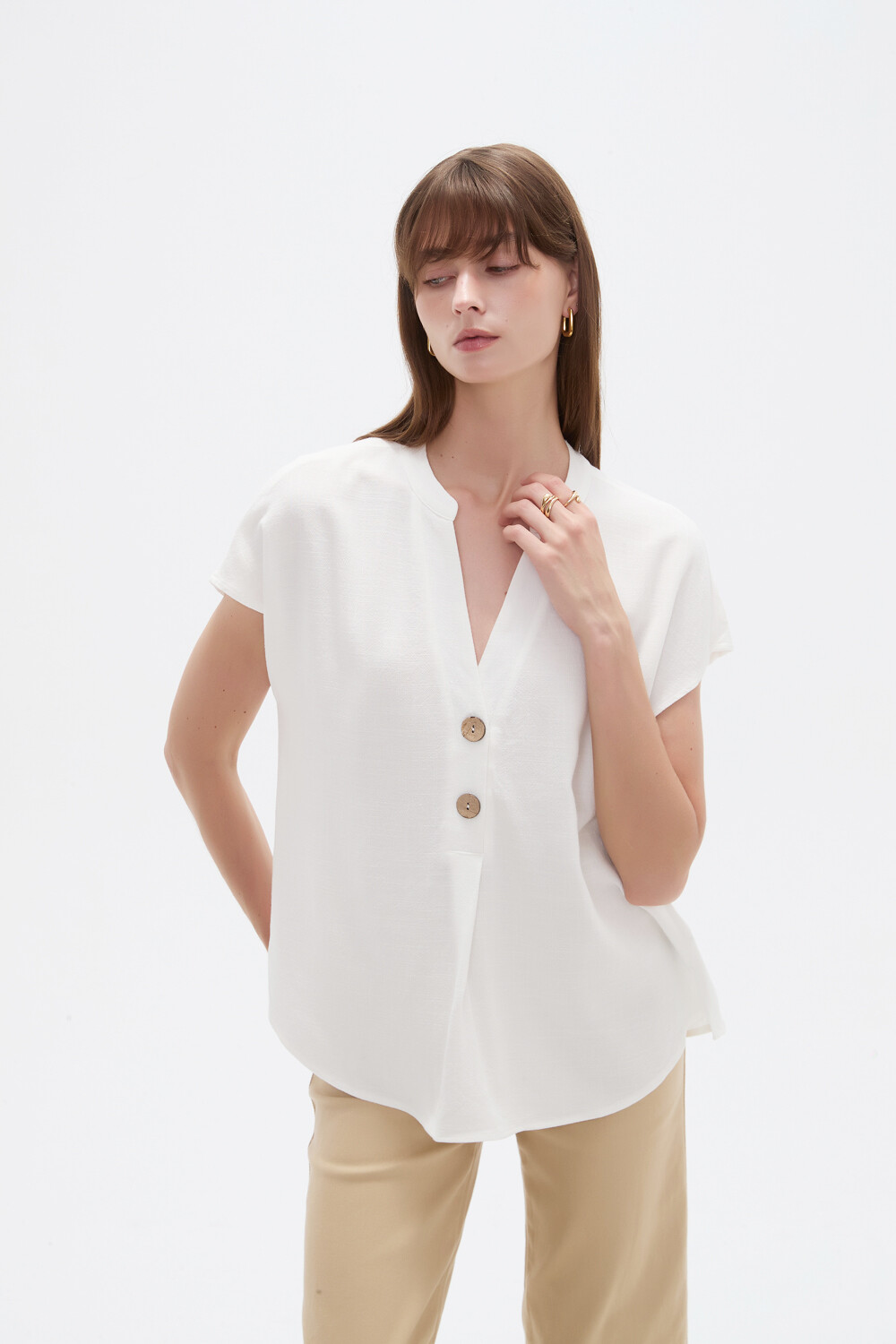 Blusa Limbani Marfil / Off White