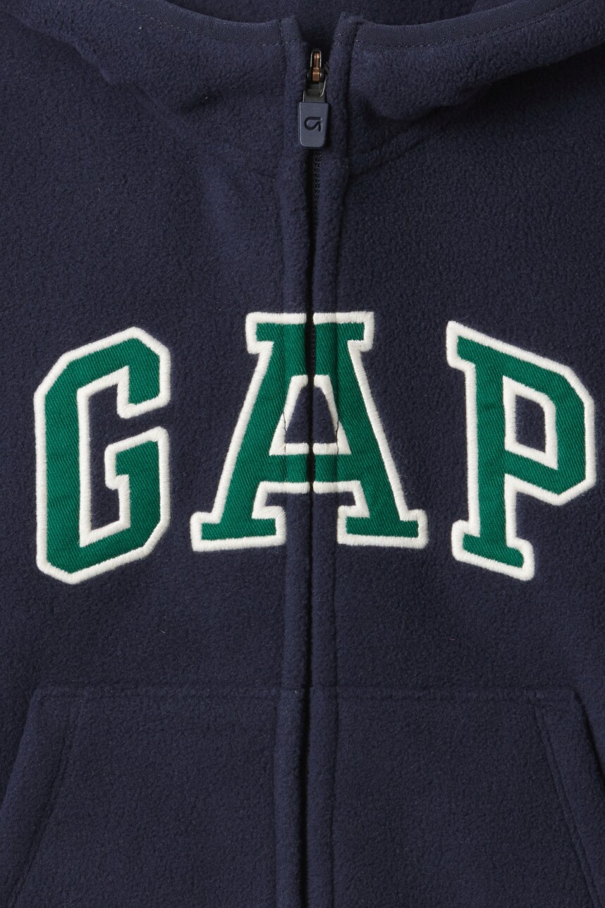 Canguro Polar Con Cierre Logo Gap Toddler Niño Navy Uniform
