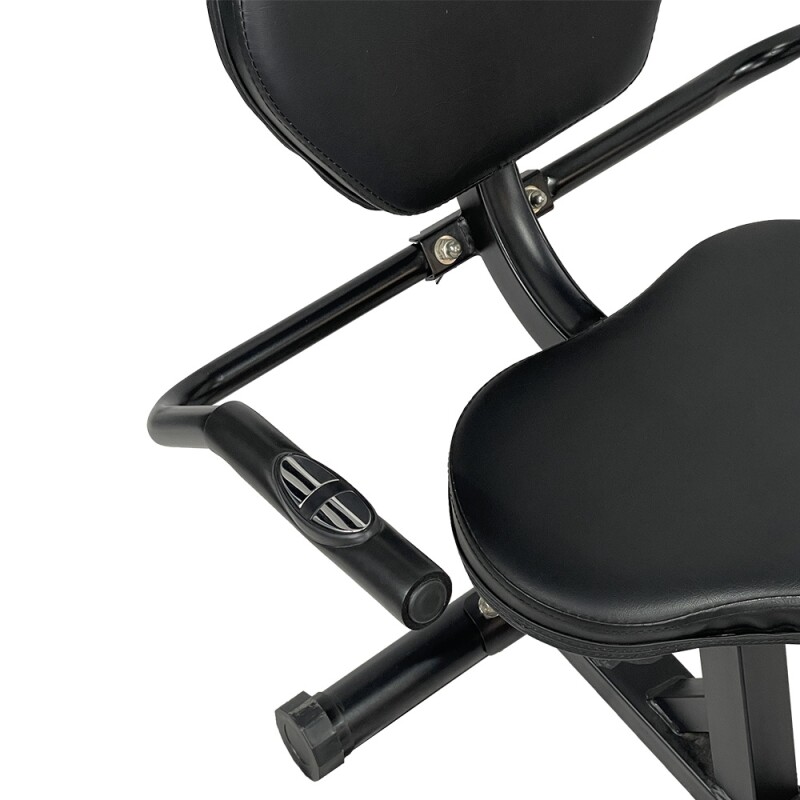 Bicicleta Fija Horizontal Active - Odómetro Pulsómetro Negro