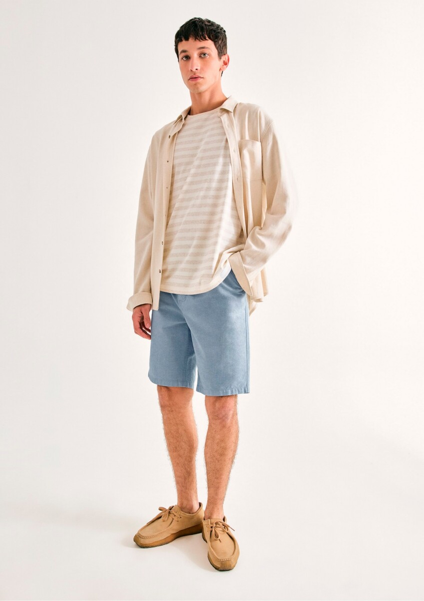 BERMUDA DE SARGA MODELO CHINO - BERMUDA MASC 