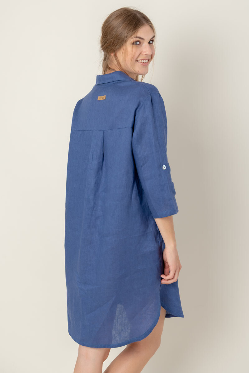 Vestido polonio Azul