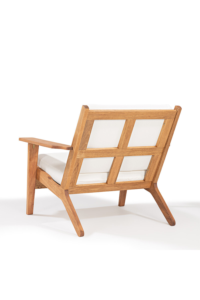 LOTUS POLTRONA POLTRONA LOTUS ACQUABLOCK CRUDO 93x87x86CM JATOBA