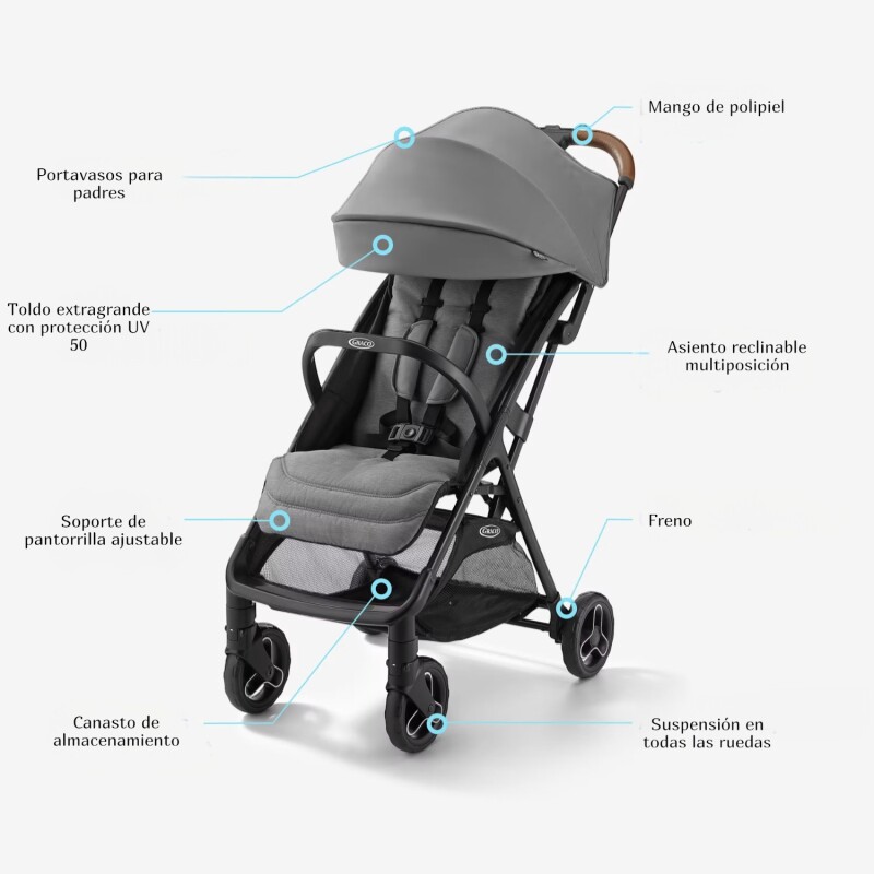 READY2JET, Coche compacto y Liviano GRACO READY2JET, Coche compacto y Liviano GRACO