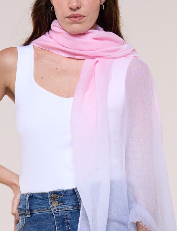 Pashmina Degradé ROSA/MULTI