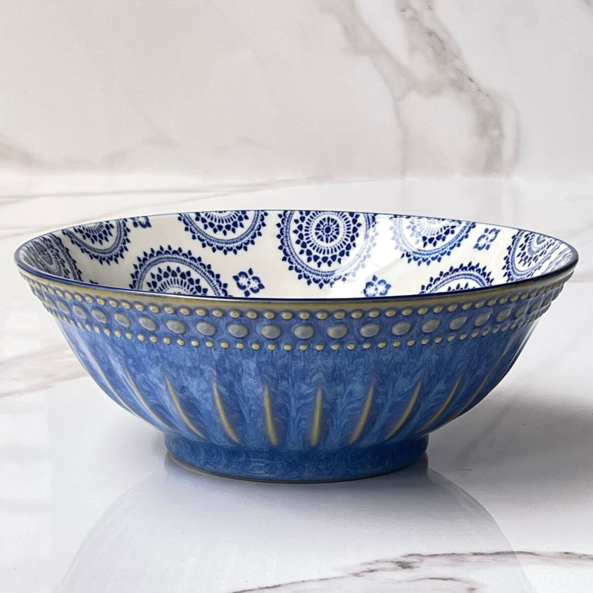Bowl Con Textura Porcelana Emili Ø21cm x Alto 8cm 