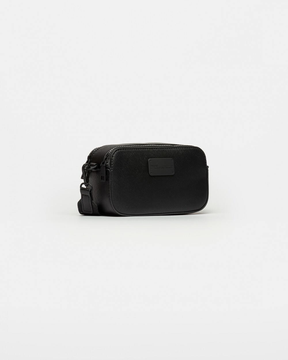Bandolera Penny En Efecto Cuero Zaffiano Negro