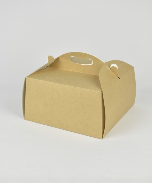 CAJA ECO 11 - TORTA 27x27x14 cm REVERSIBLE BLANCO - MADERA