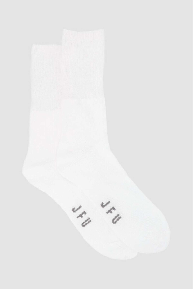 Pack x 2 medias de puño alto - Blanco 