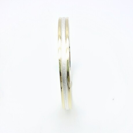 Esclava de plata 925 y double en oro 18 ktes. Esclava de plata 925 y double en oro 18 ktes.