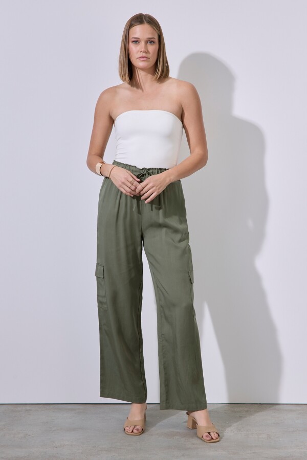 Pantalon Cargo OLIVA