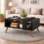 MESA RATONA - ESTILO MINIMALISTA NEGRO