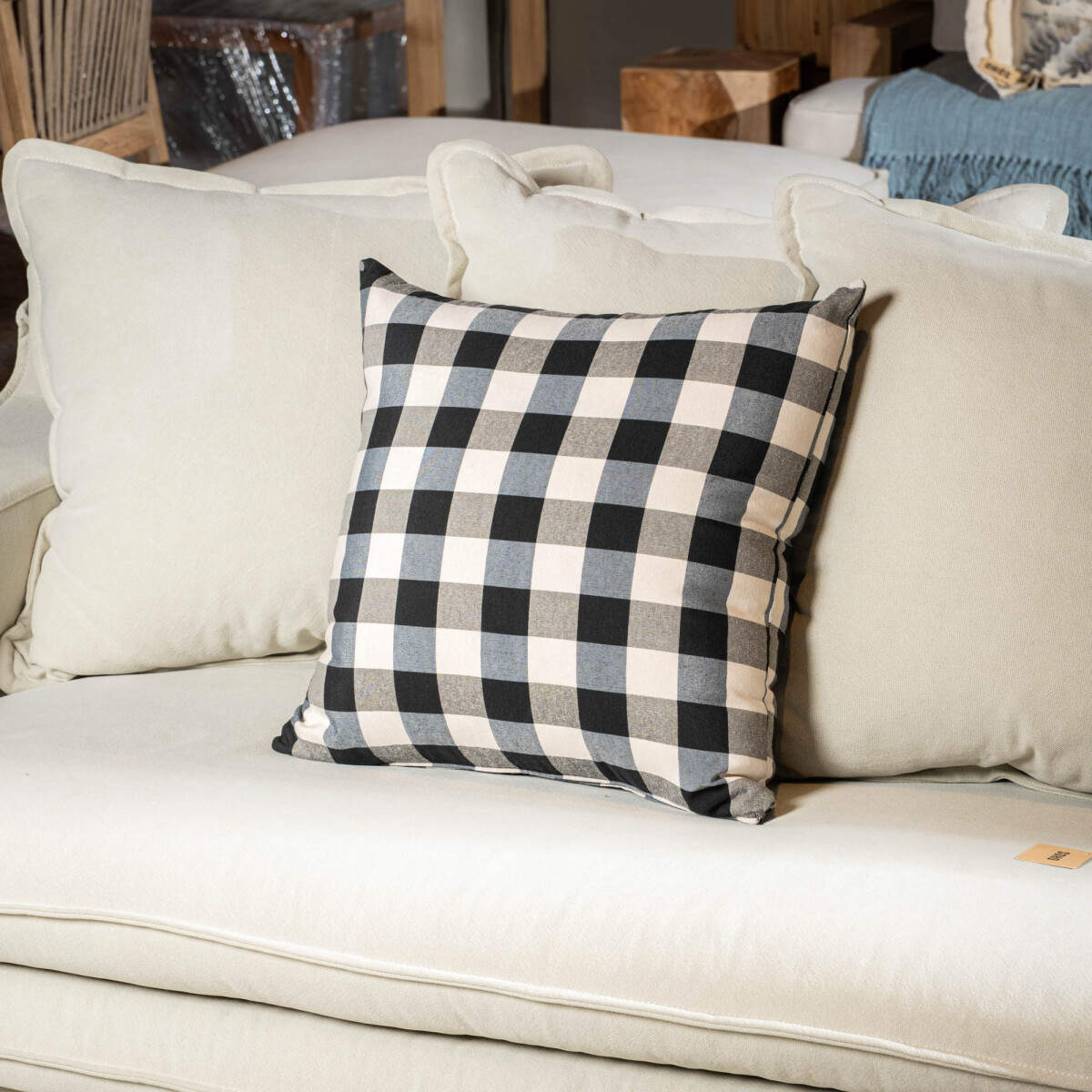 Funda Almohadón tulipán, negro 