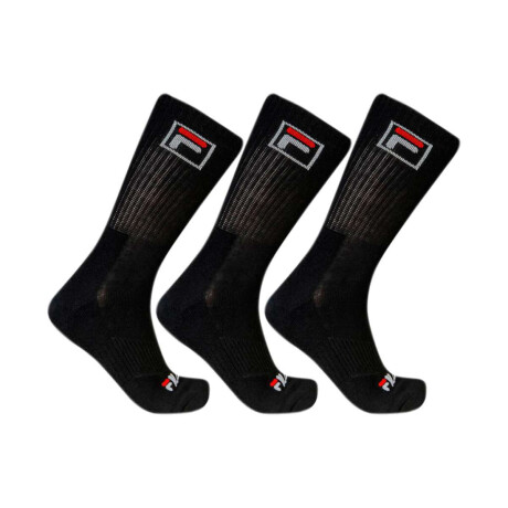 Fila Medias Tripack Unisex Cano Alto Fbox Negro