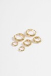 Set aros acero dorado