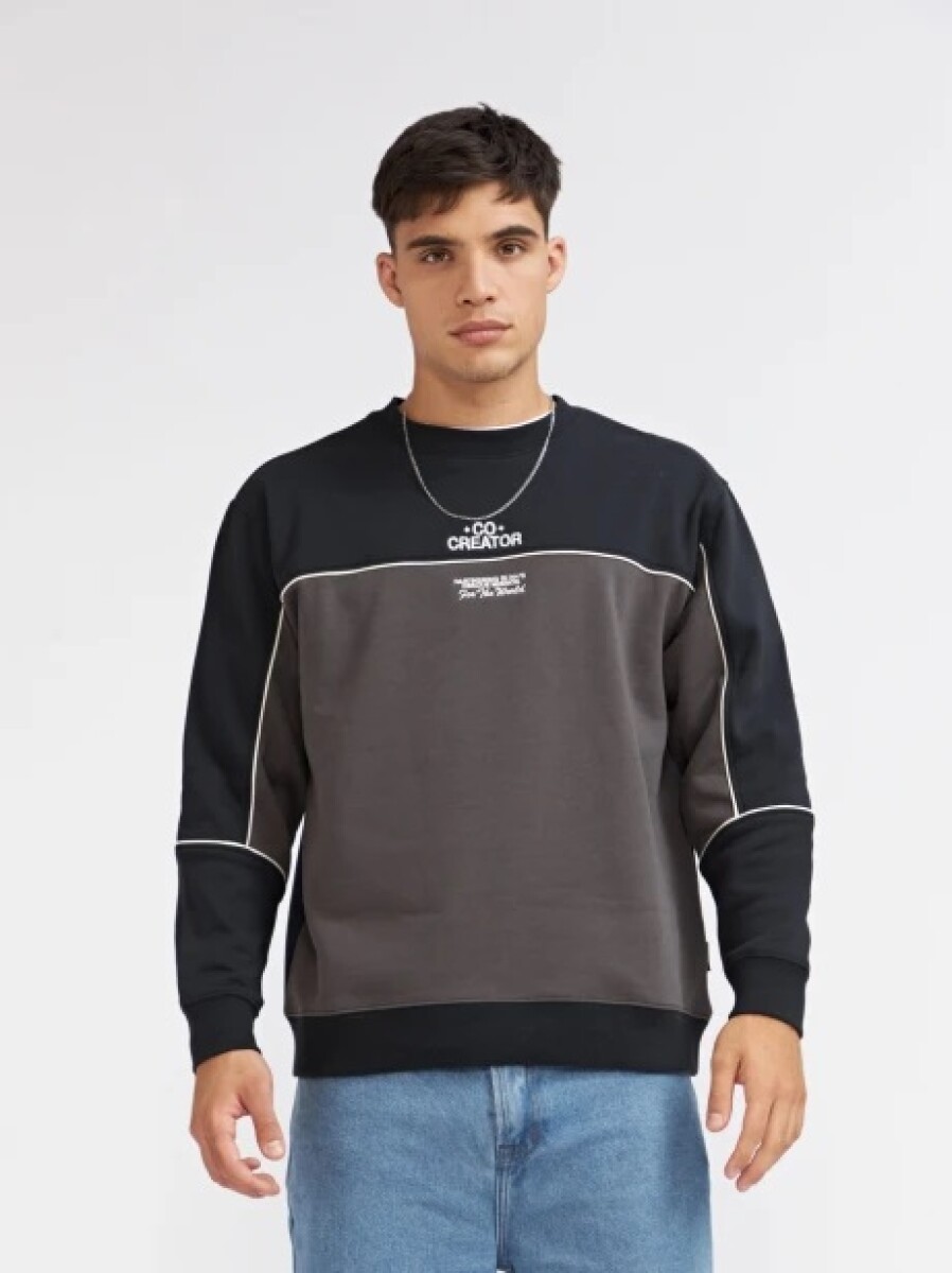 BUZO N.SAILS 11021 COCREATOR - GRIS NEGRO 