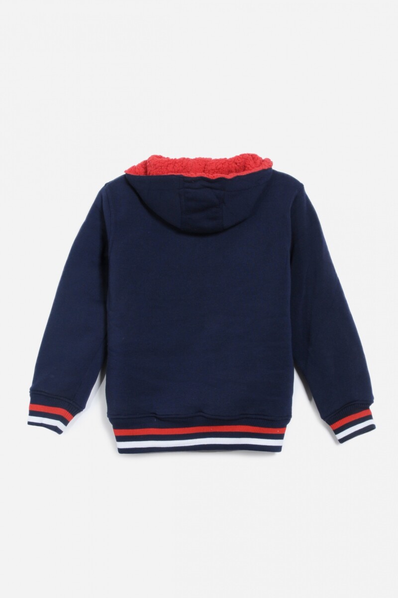 Campera con corderito - Niño AZUL