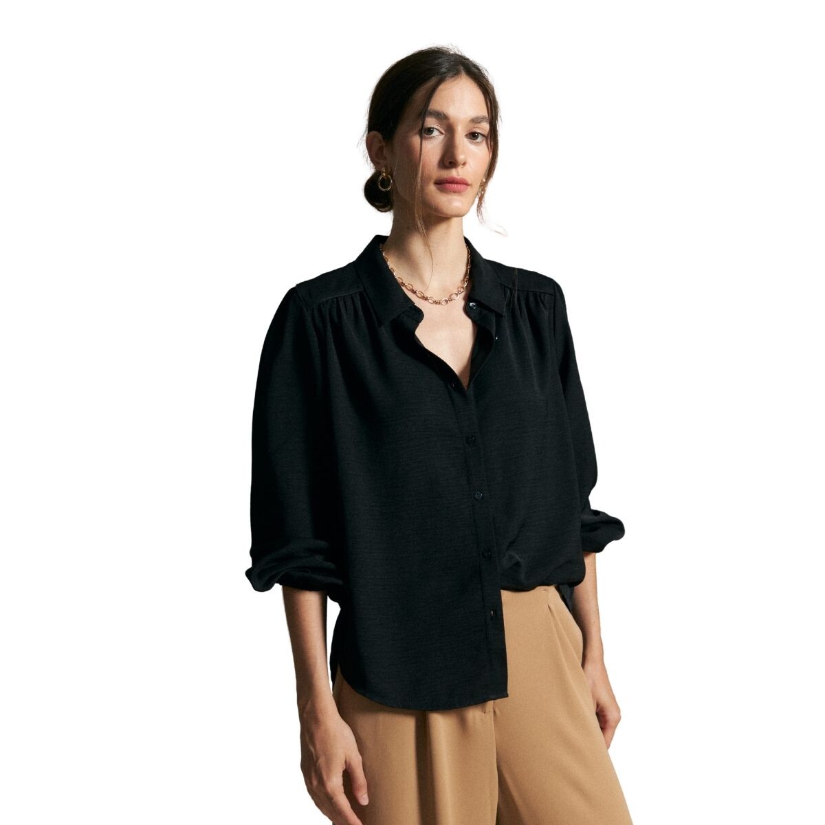 CAMISA ULA S-XXL - NEGRO 