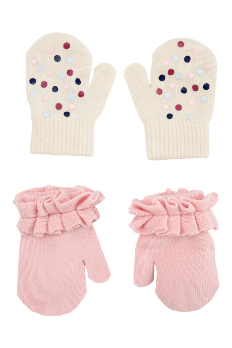 Pack dos pares de guantes mitones Sin color