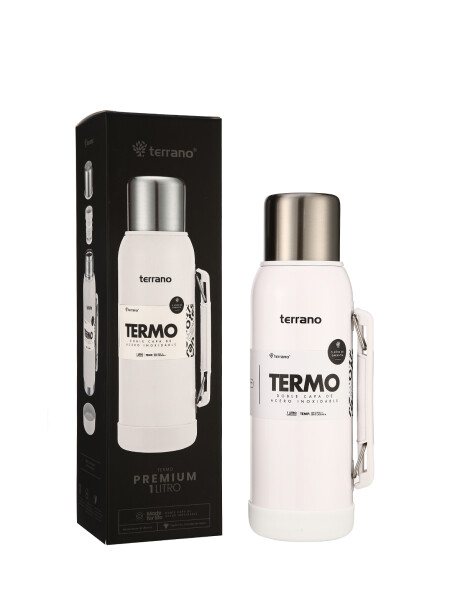 Termo Premium 1lt. Con base de Silicona Metalizado Blanco